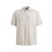 Cast Iron regular fit casual overhemd met linnen - beige