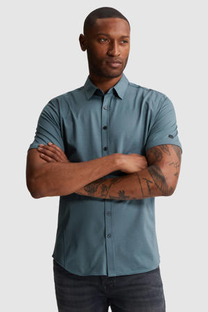 regular casual overhemd blauw