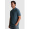 Cast Iron slim polo gebreid donkerblauw