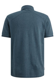 thumbnail: Cast Iron slim polo gebreid donkerblauw