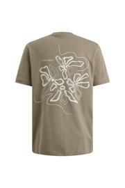 thumbnail: Cast Iron regular fit T-shirt met backprint - donkergroen