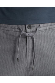 thumbnail: Cast Iron regular chino short met linnen donkergrenen