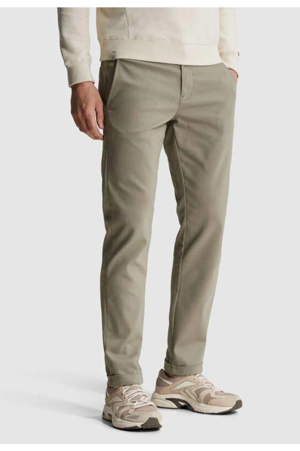 Cast Iron tapered chino - vetiver