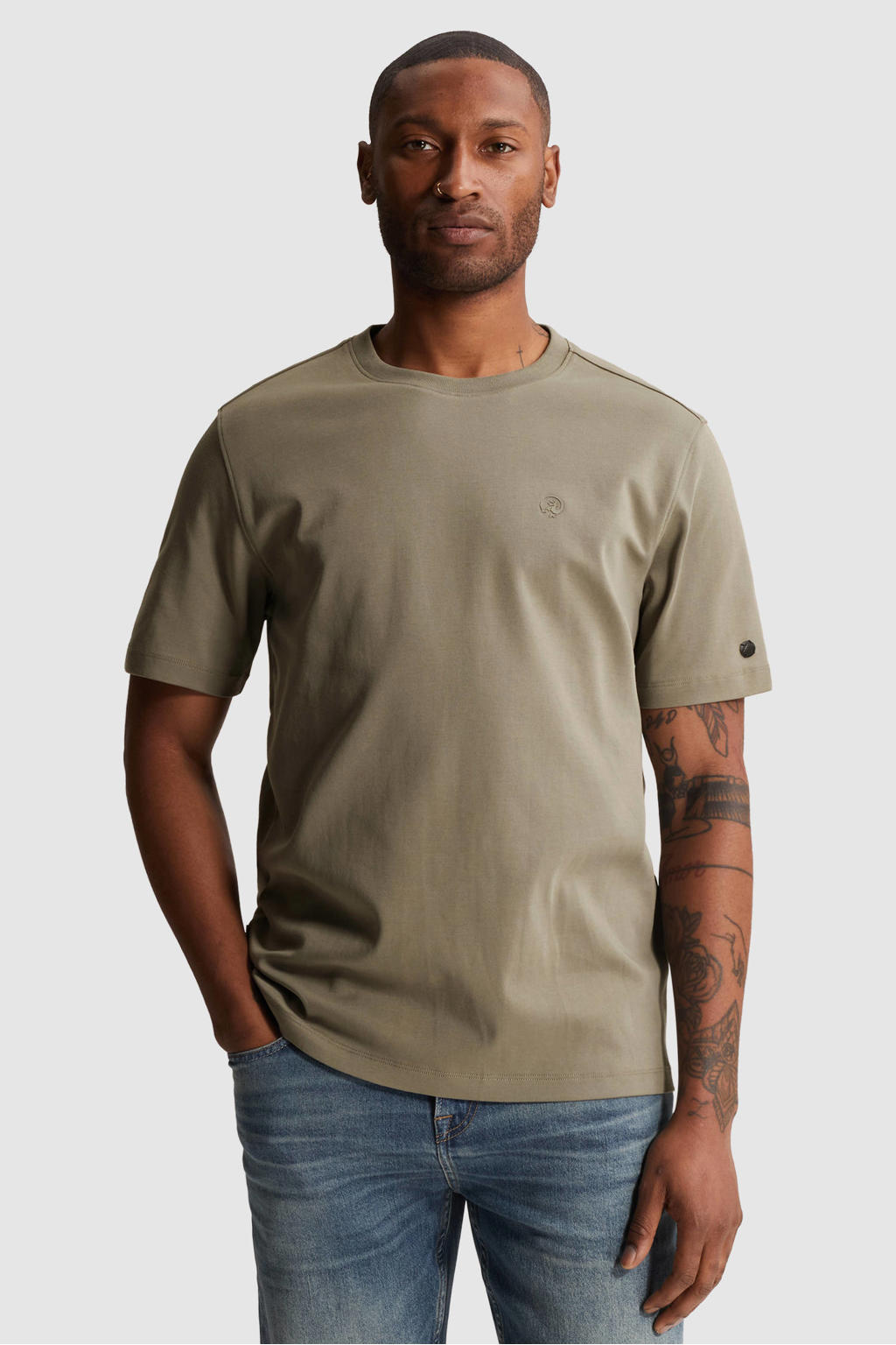 Cast Iron regular fit T-shirt - groen