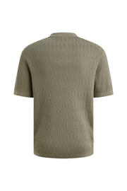 thumbnail: Cast Iron regular fit gebreide polo - groen