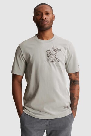relaxed T-shirt grijs