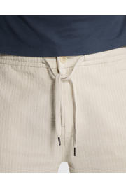 thumbnail: Cast Iron regular chino short met linnen beige