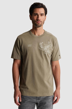 relaxed T-shirt groen