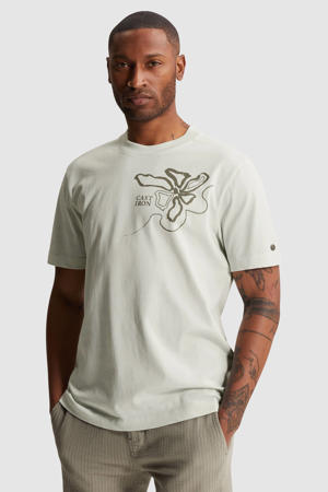 relaxed T-shirt lichtblauw