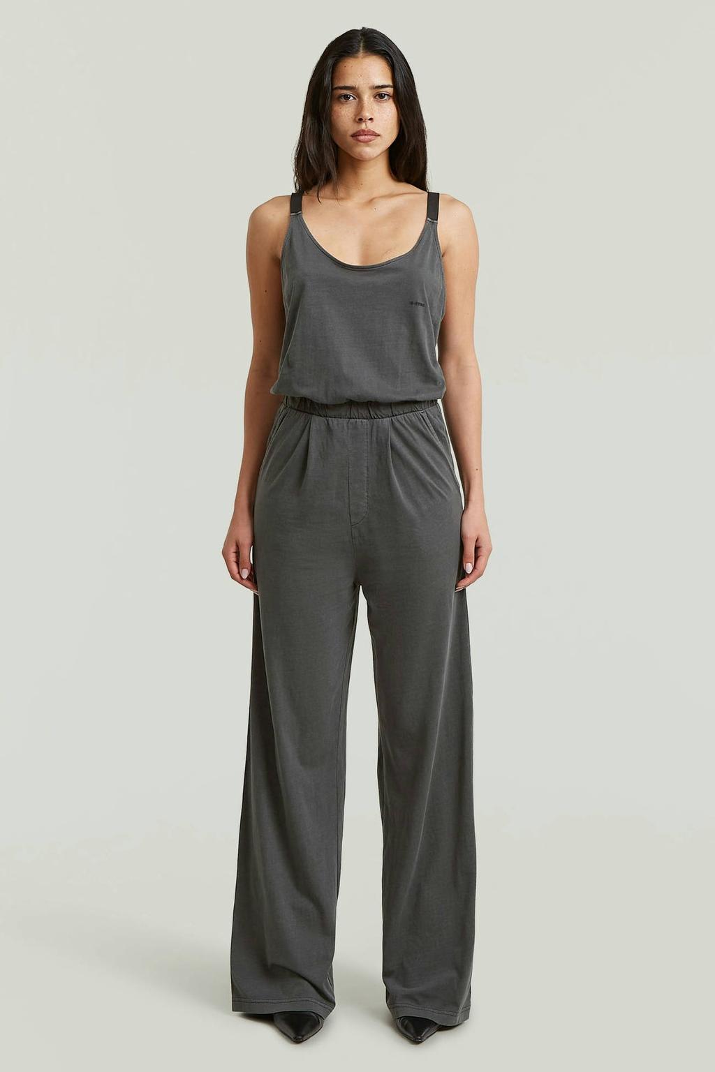 Grijze dames G-STAR jumpsuit gemaakt van katoen