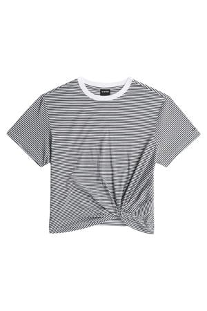 gestreept T-shirt donkerblauw