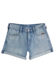 thumbnail: G-STAR regular waist short medium blue denim