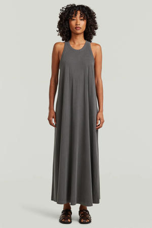 maxi jurk grijs