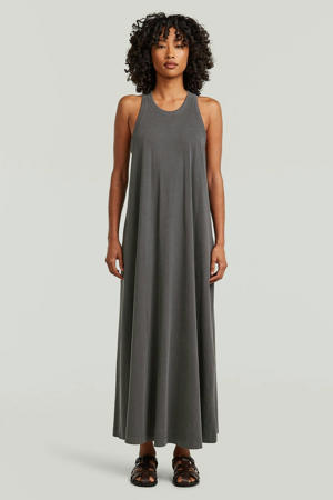 maxi jurk grijs