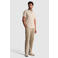 Cast Iron slim polo gebreid beige