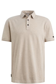 thumbnail: Cast Iron slim polo gebreid beige