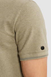 thumbnail: Cast Iron slim polo gebreid groen