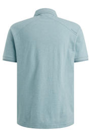 thumbnail: Cast Iron slim polo gebreid lichtblauw