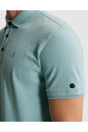 thumbnail: Cast Iron slim polo gebreid lichtblauw
