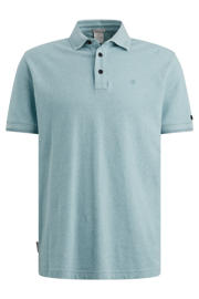 thumbnail: Cast Iron slim polo gebreid lichtblauw