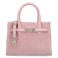 Manfield suède mini handtas roze