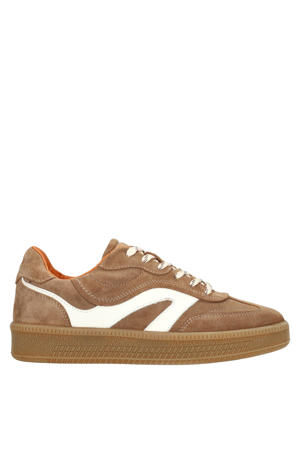 suède sneakers bruin