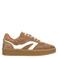 Manfield suède sneakers bruin