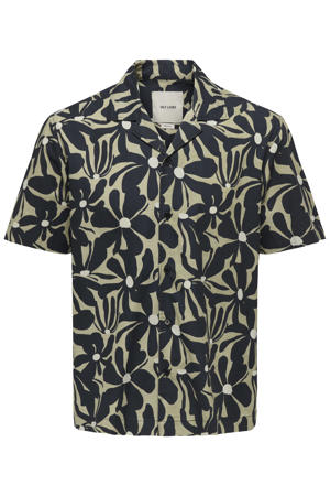regular casual overhemd zwart