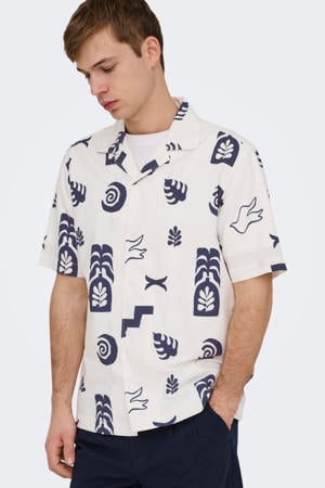 regular casual overhemd ecru