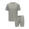 ONLY & SONS regular T-shirt met short gebreid grijsgroen - (set van 2)