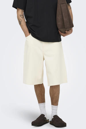 ONSCARL denim baggy short ecru