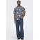 ONLY & SONS regular casual overhemd donkerblauw