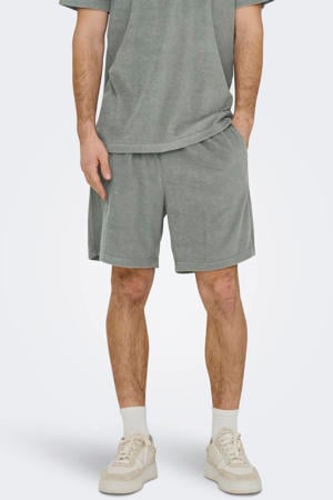 ONSTELLAS regular casual short grijsgroen
