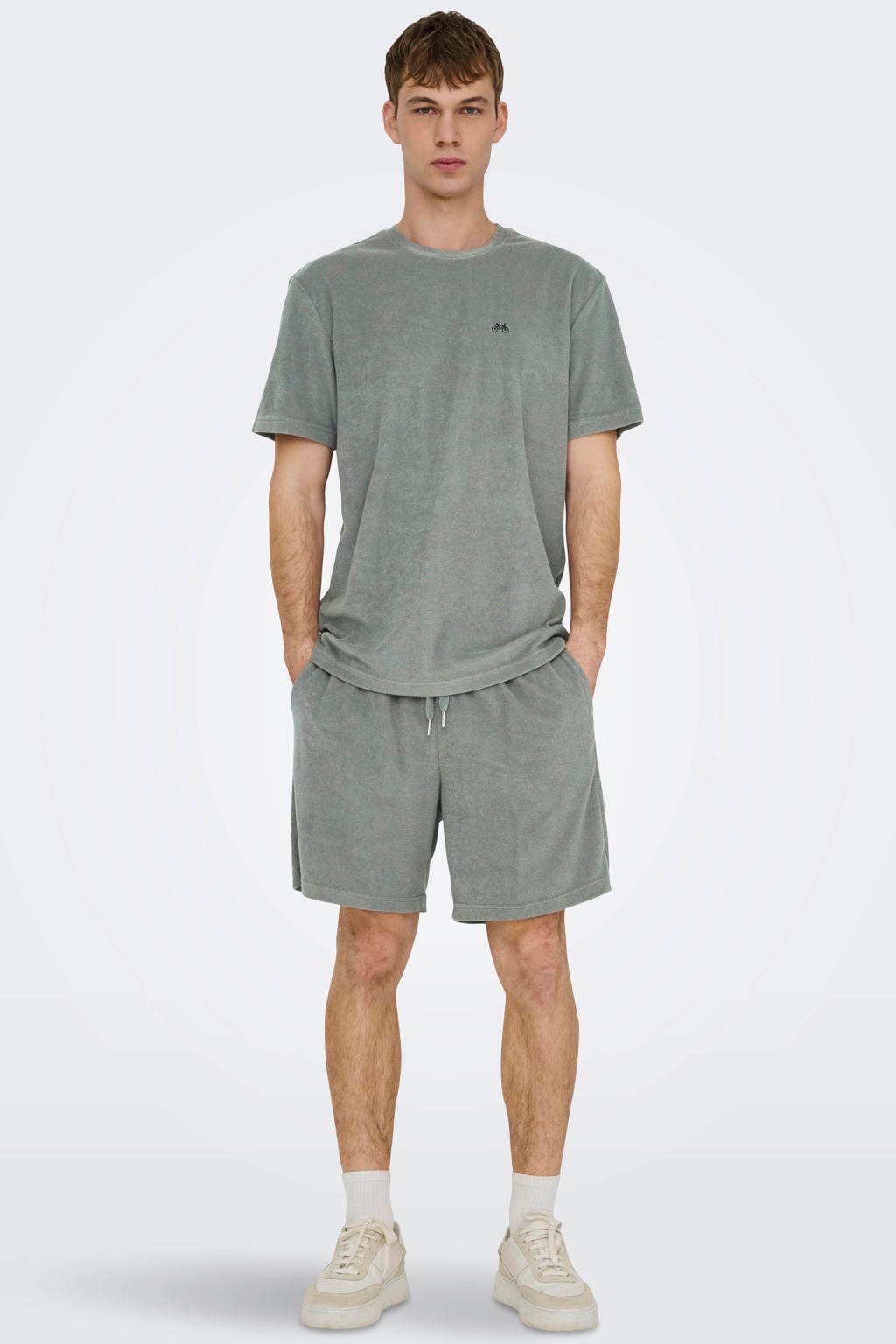 ONLY & SONS ONSTELLAS regular casual short grijsgroen