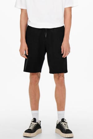 ONSCERES regular sweatshort zwart