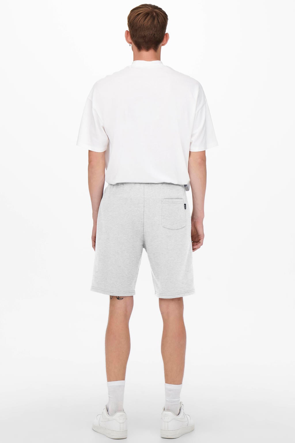 ONLY & SONS ONSCERES regular sweatshort lichtgrijs