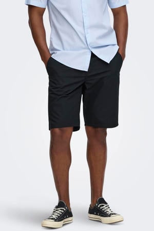 ONSKAL slim chino short zwart