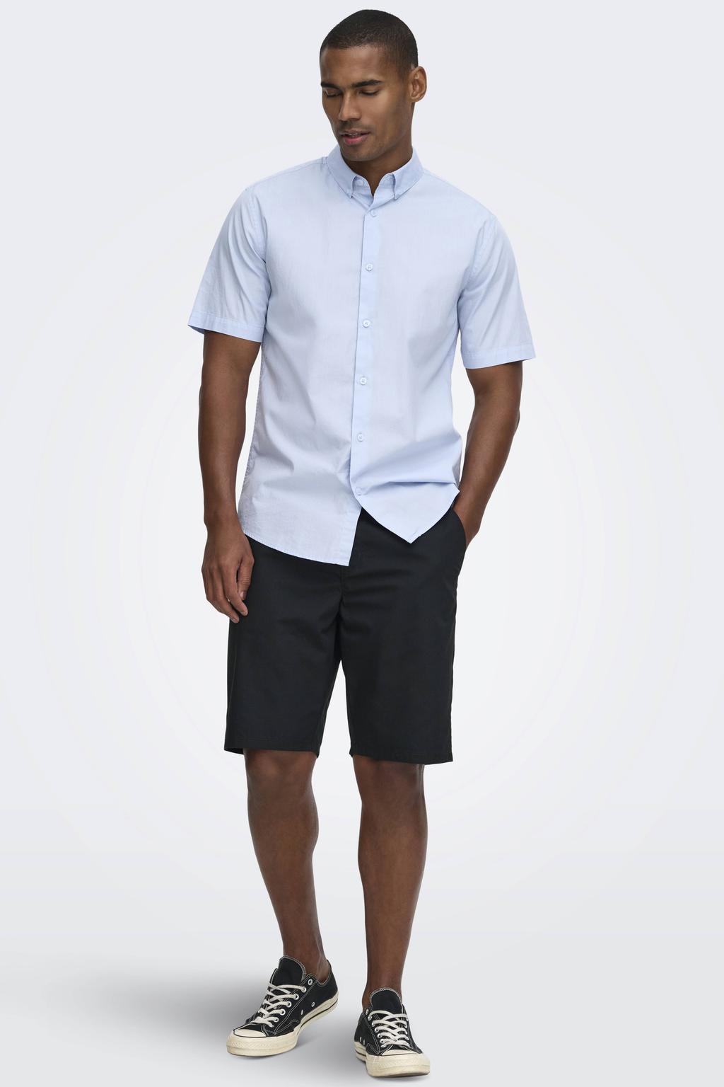 ONLY & SONS ONSKAL slim chino short zwart