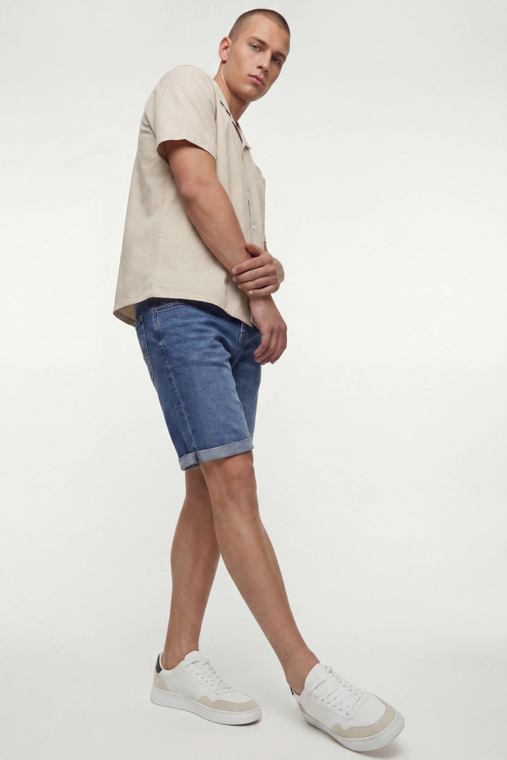 ONLY & SONS ONSPLY regular denim short medium blue denim