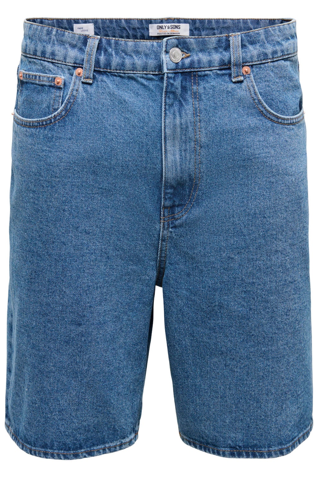 ONLY & SONS ONSFADE straight denim short medium blue denim