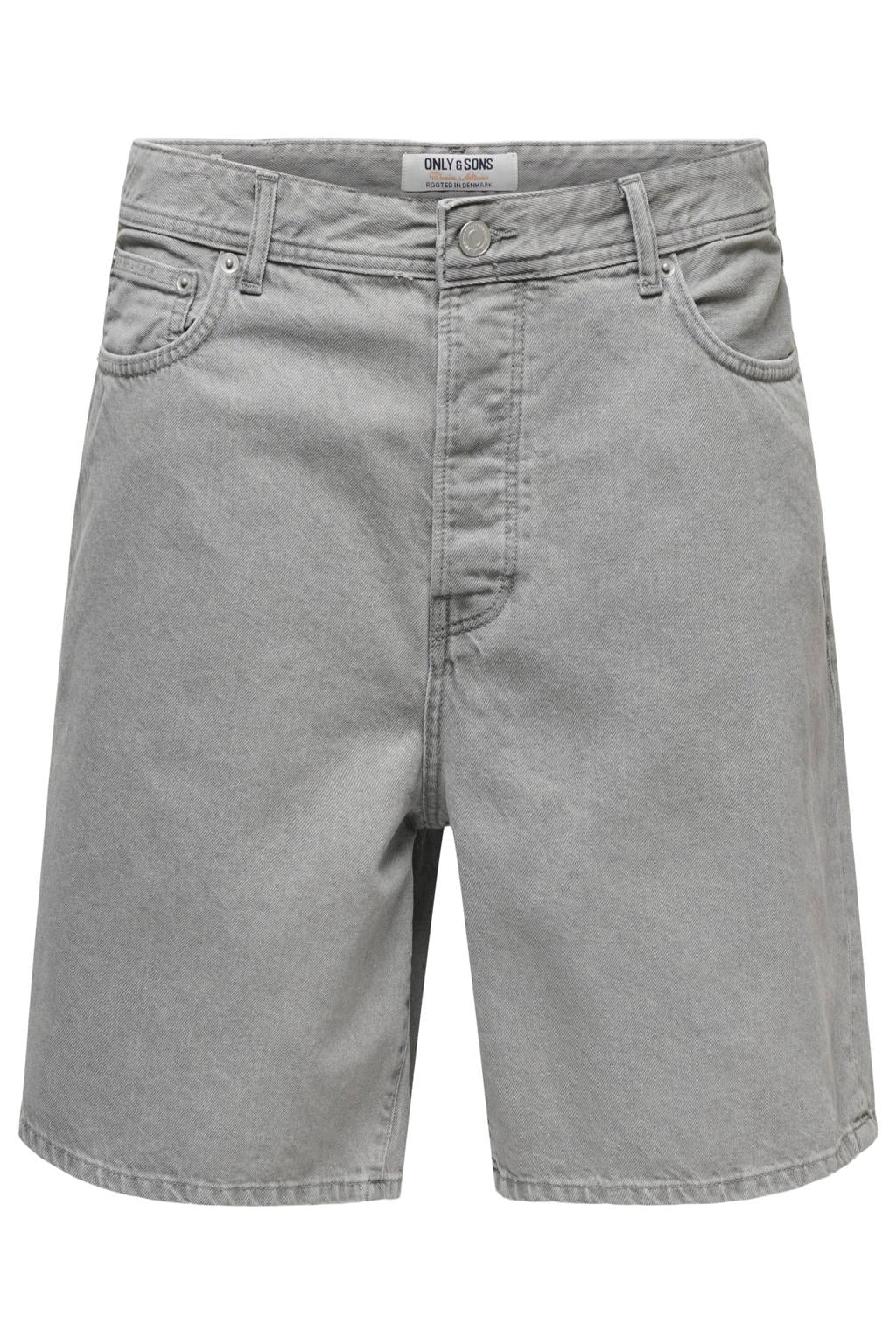 ONLY & SONS ONSFADE straight denim short light grey denim