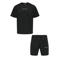 ONLY & SONS regular T-shirt  met sweatshort zwart - (set van 2)