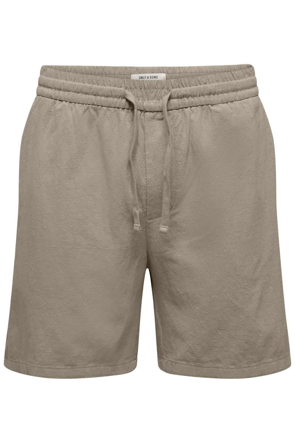 ONLY & SONS ONSTEL regular casual short met linnen groen