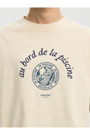 thumbnail: Selected boxy T-shirt ecru