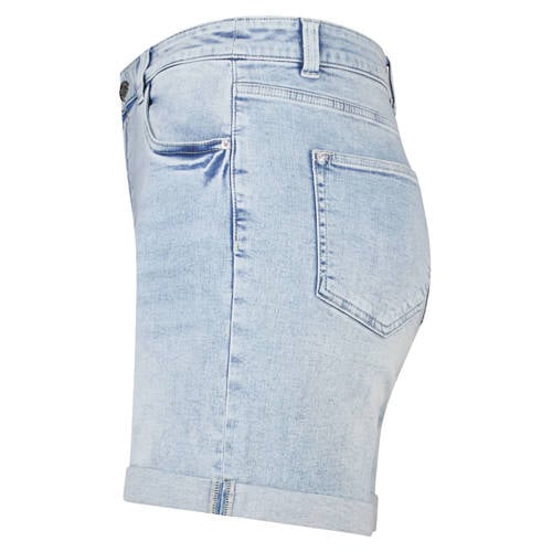 MS Mode slim regular waist short light blue denim afbeelding