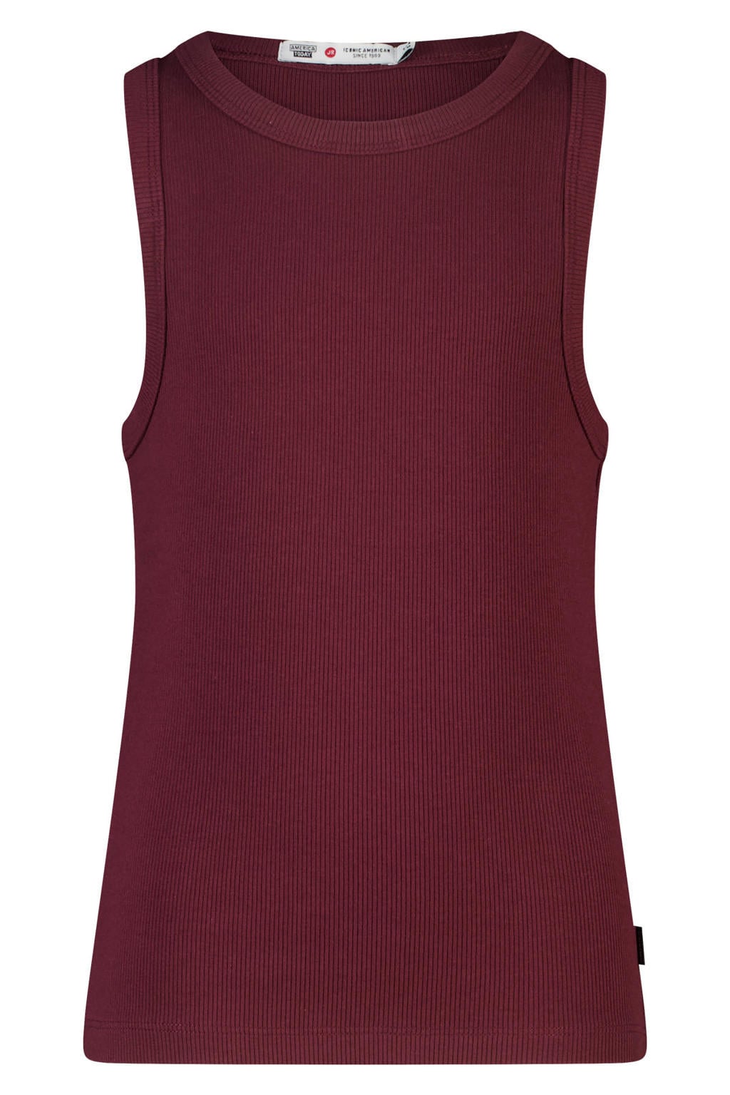 America Today tanktop - donkerrood