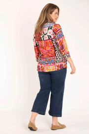 thumbnail: Paprika top Plus Size met print - meerkleurig