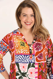 thumbnail: Paprika top Plus Size met print - meerkleurig