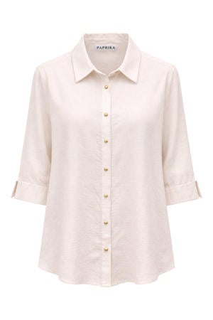 viscose blouse Plus Size - ecru
