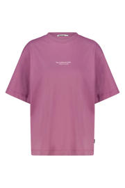 thumbnail: America Today T-shirt met backprint paars